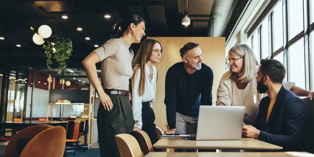 Investors doing due diligence on a business
